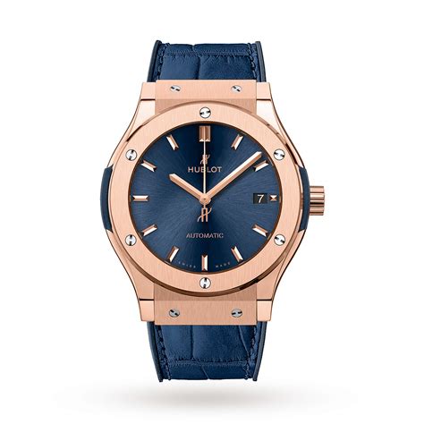 hublot classic fusion blue gold|Hublot classic fusion watches.